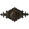 Ekena Millwork Quentin Ceiling Medallion, Hand-Painted Stone Hearth, 23 1/2"W x 12 1/4"H x 1 1/2"P CM23RO1SHF - alternate 1